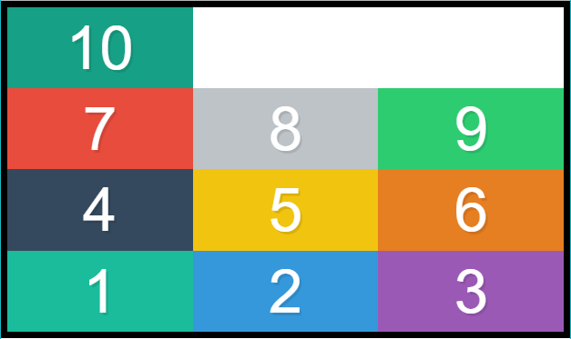 position of boxes for wrap-reverse, flex-wrap